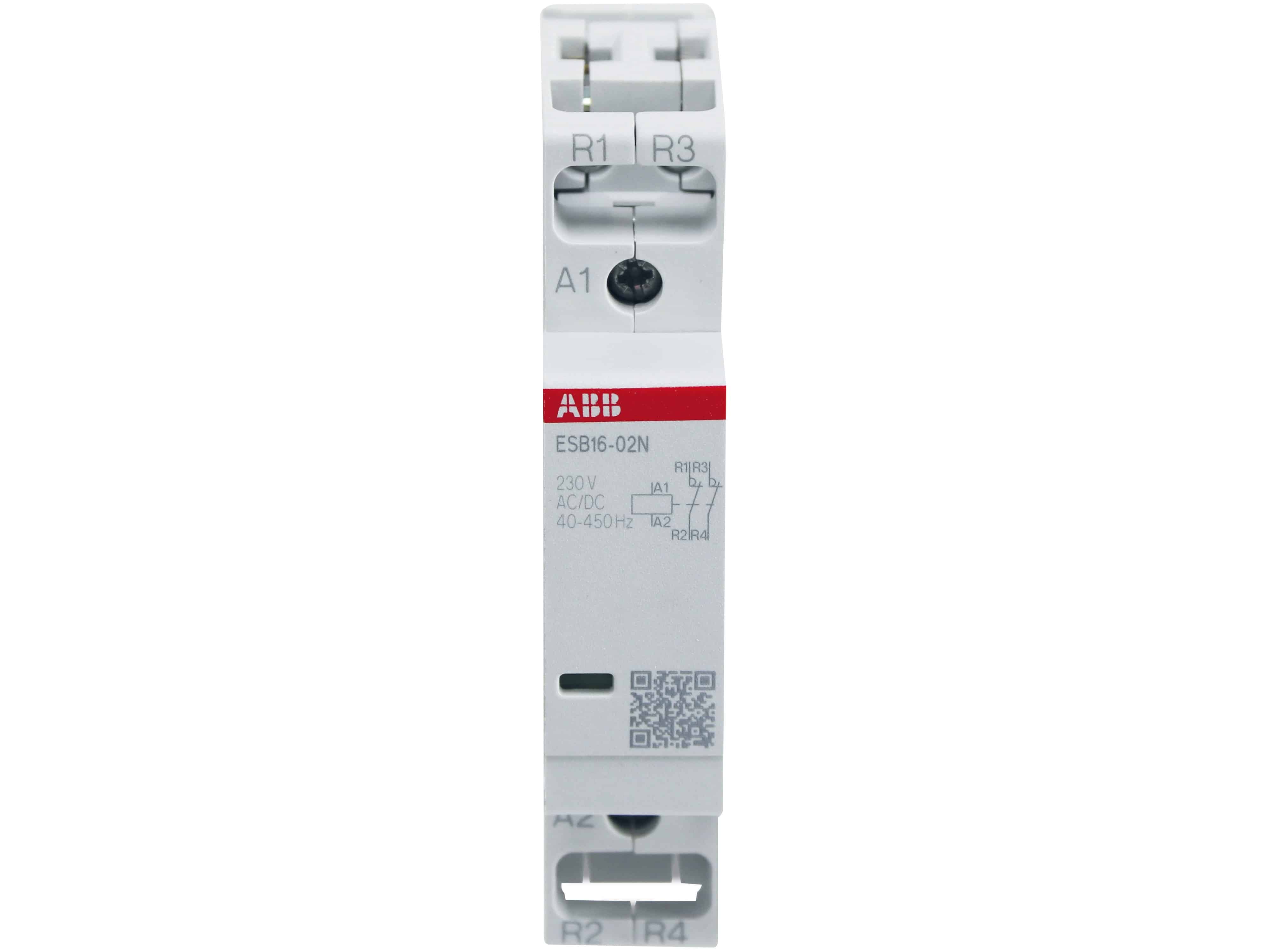 ABB Installationsschütz ESB16-02N-06, 16 A, 0S/2Ö, 230 V