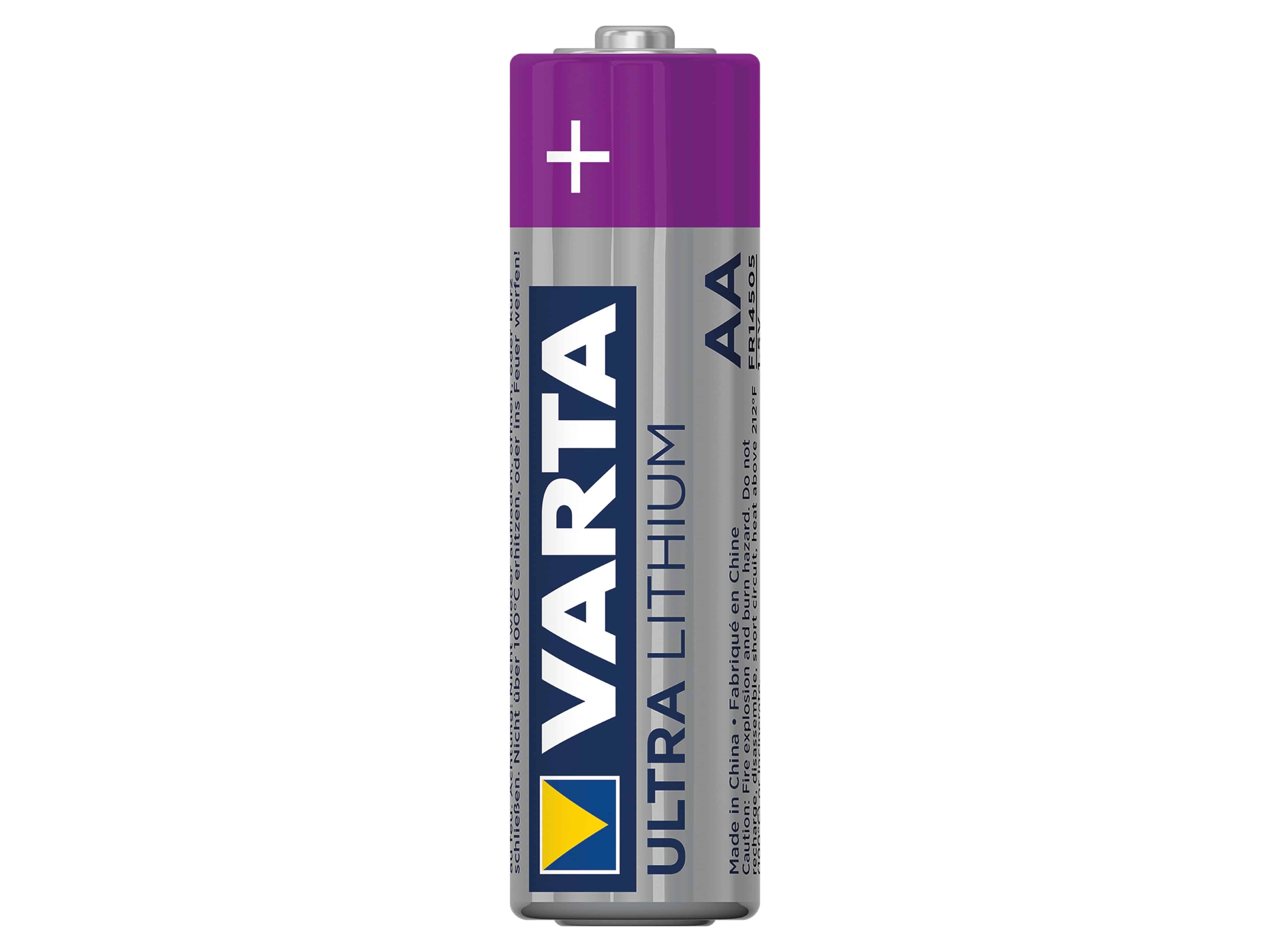 VARTA Mignon-Lithiumbatterie ULTRA, 4 Stück