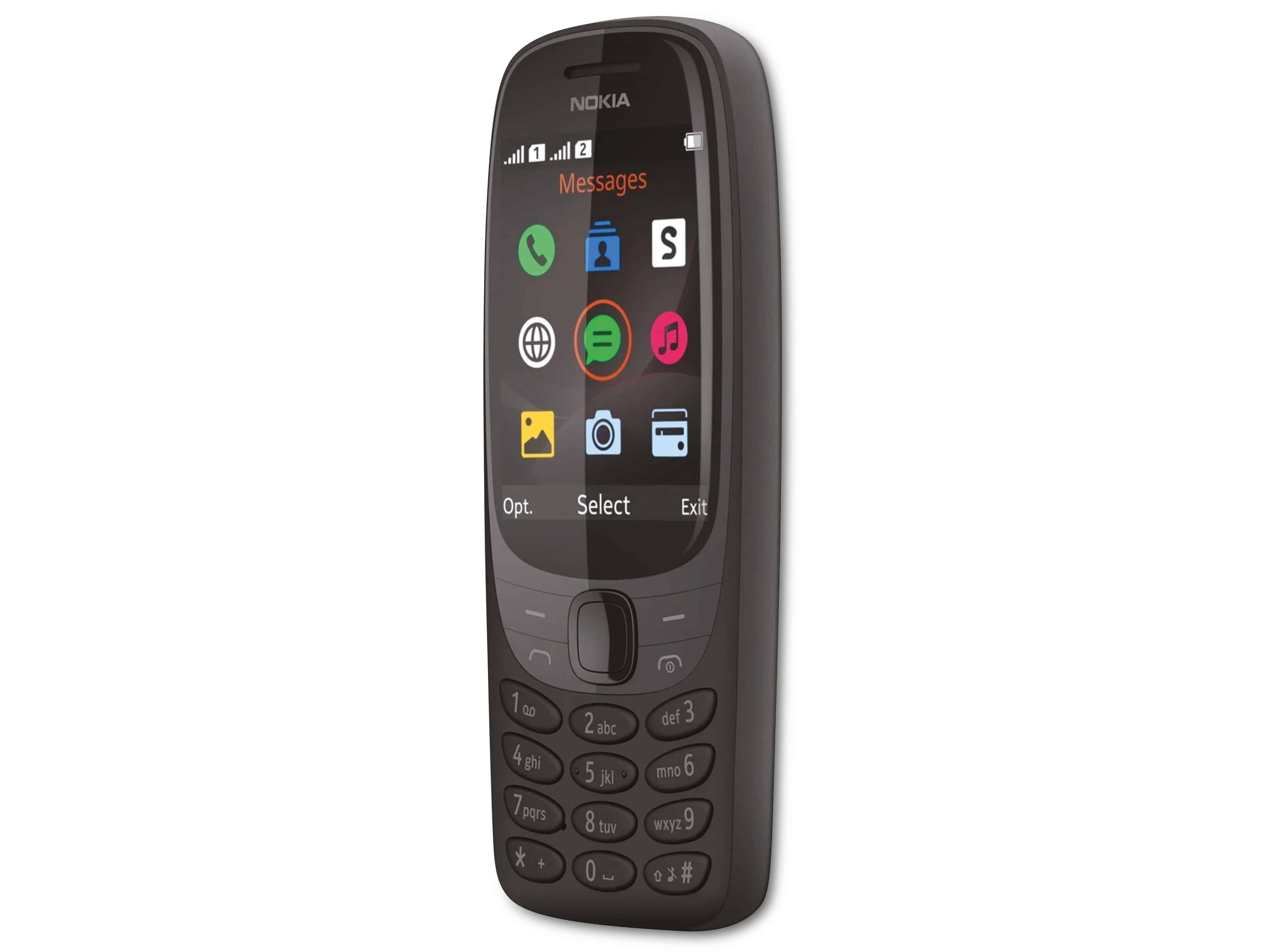 NOKIA Handy 6310, schwarz, Dual-SIM, 2G