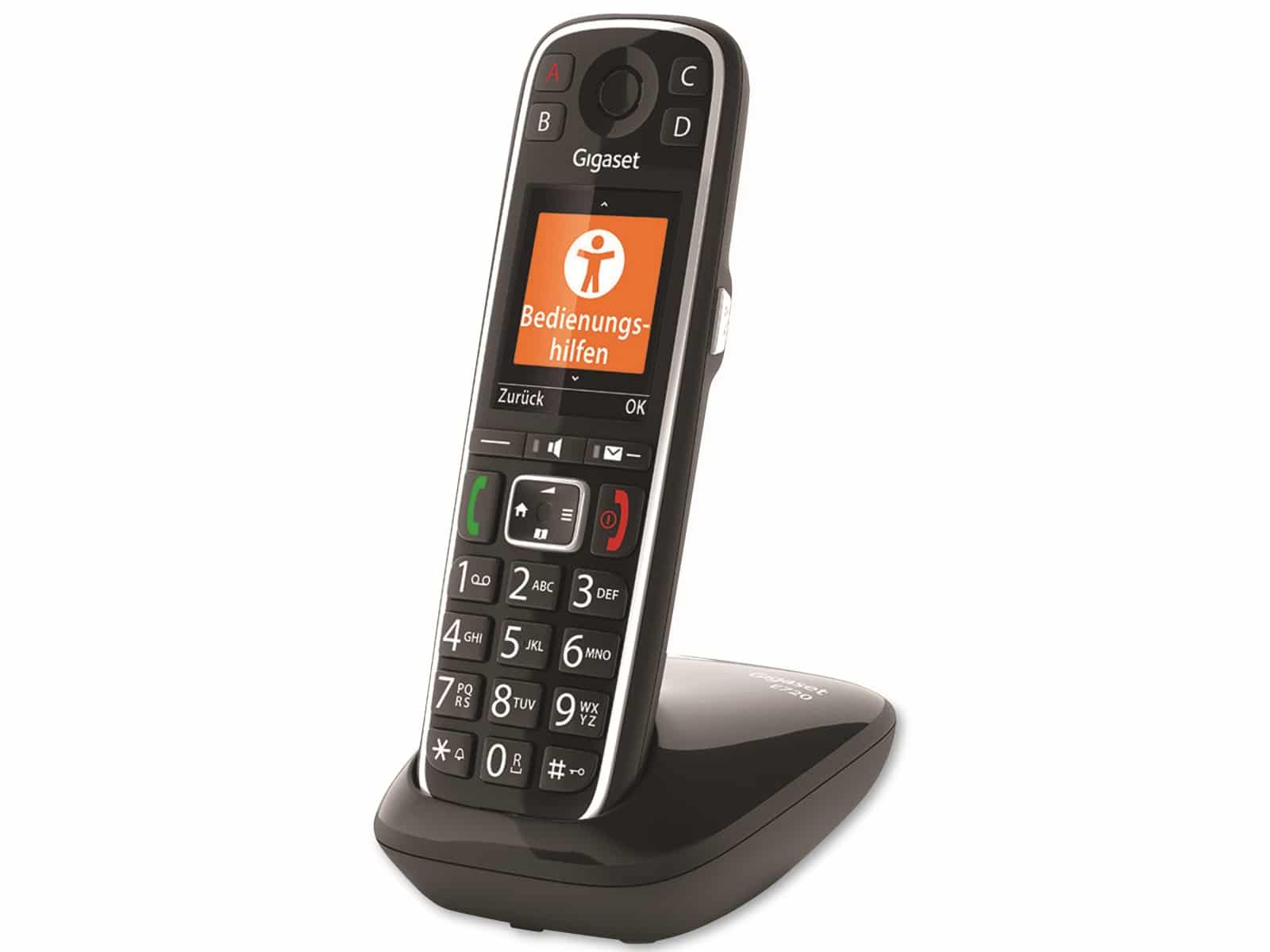 GIGASET Telefon E720, schwarz