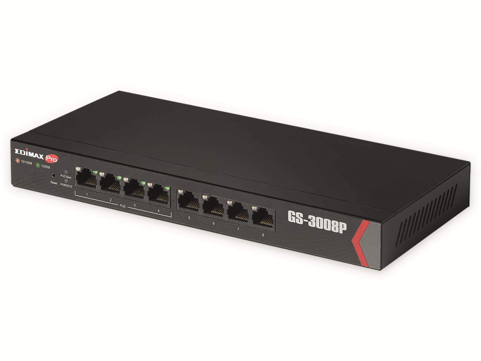 Edimax Gigabit-Switch GS-3008P, 8-port, Long-Range