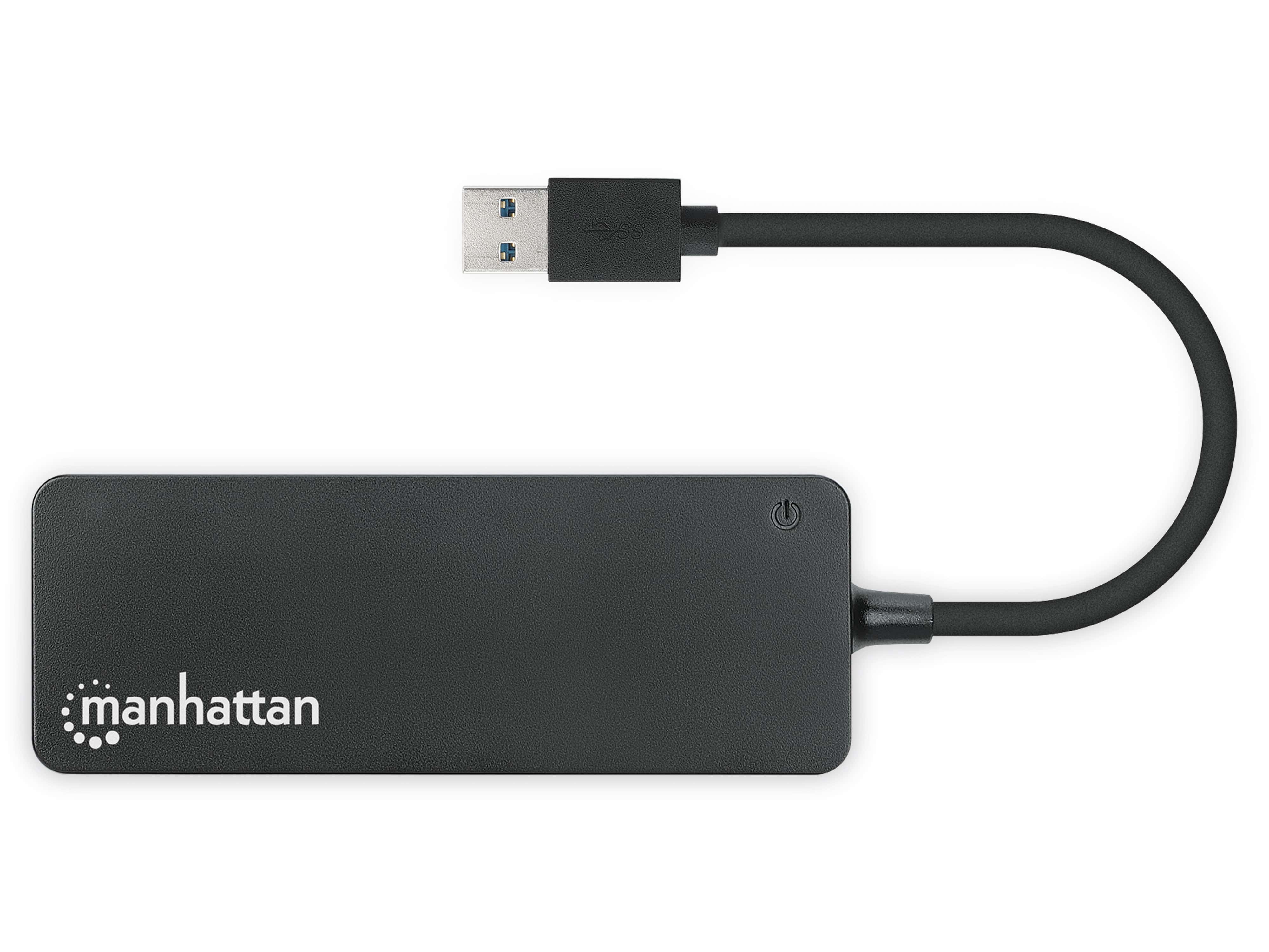 MANHATTAN USB 3.2 Hub, 7-Port, 1 Typ-A, schwarz  