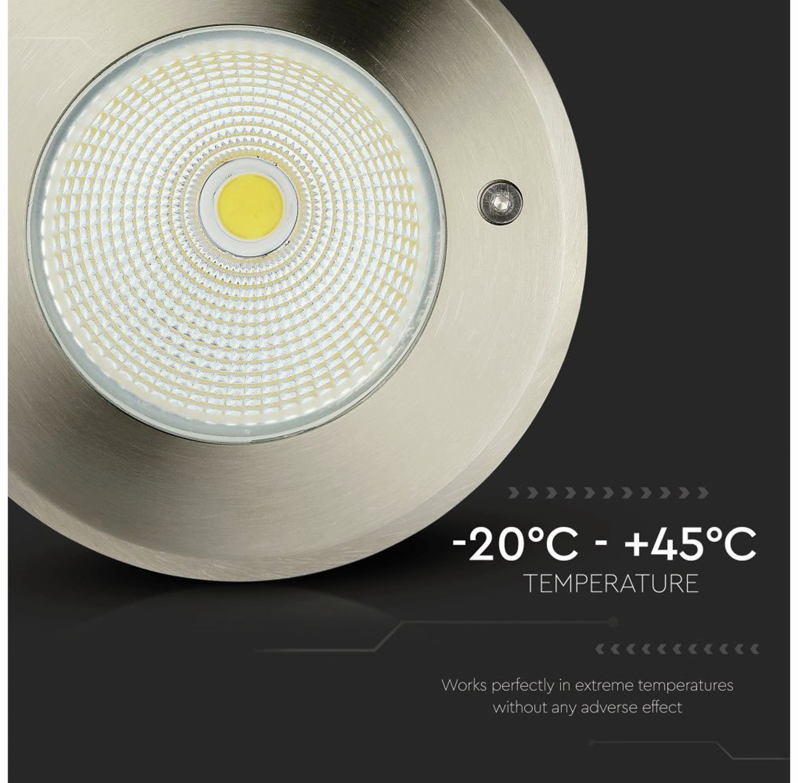 V-TAC LED Bodeneinbauleuchte VT-7681, EEK: G, 12W, 750lm, 4000k, IP67