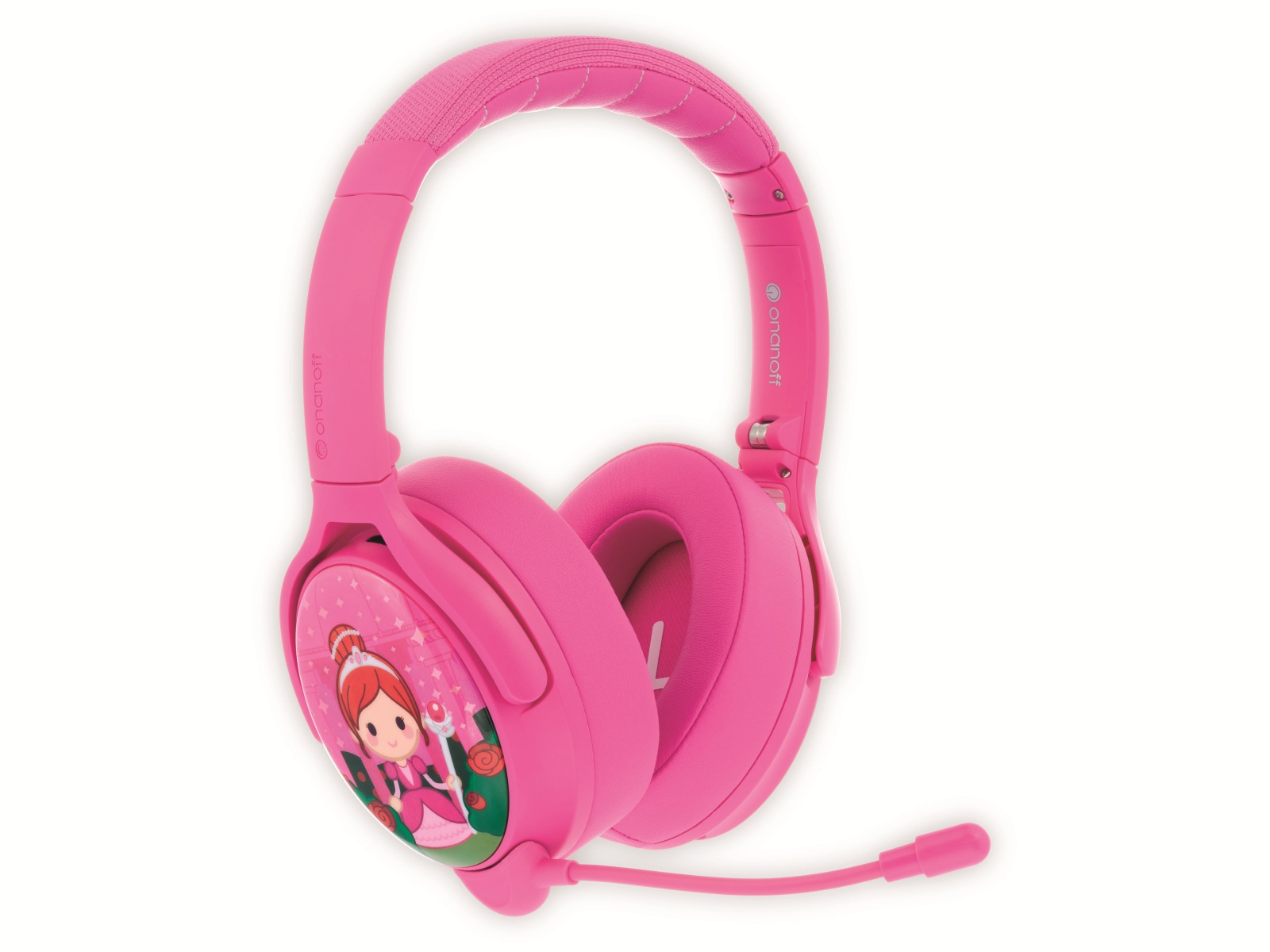 ONANOFF Bluetooth Over-Ear Kopfhörer BuddyPhones Cosmos+, für Kinder, pink