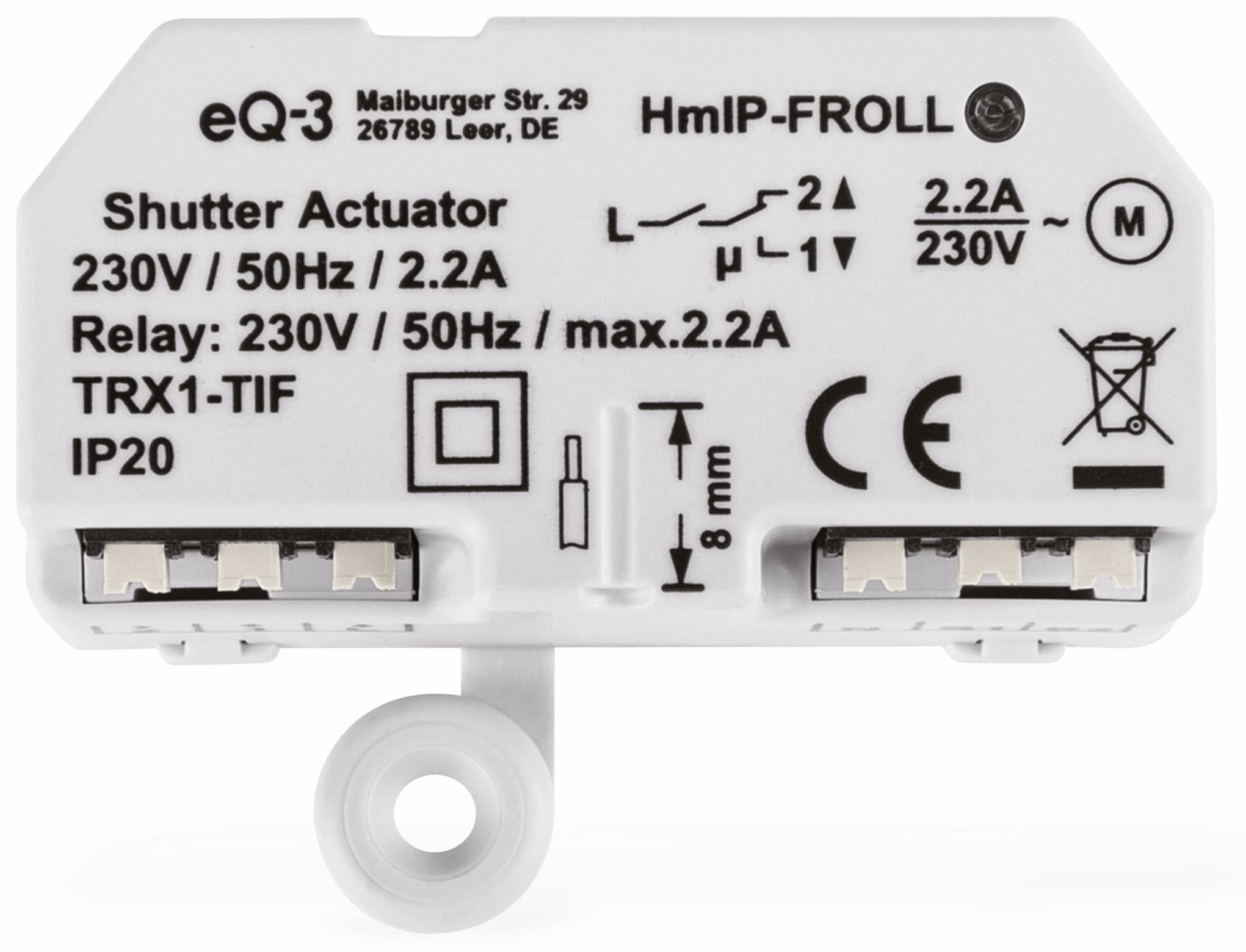 HOMEMATIC IP Smart Home 151347A0, Rollladenaktor, Unterputz