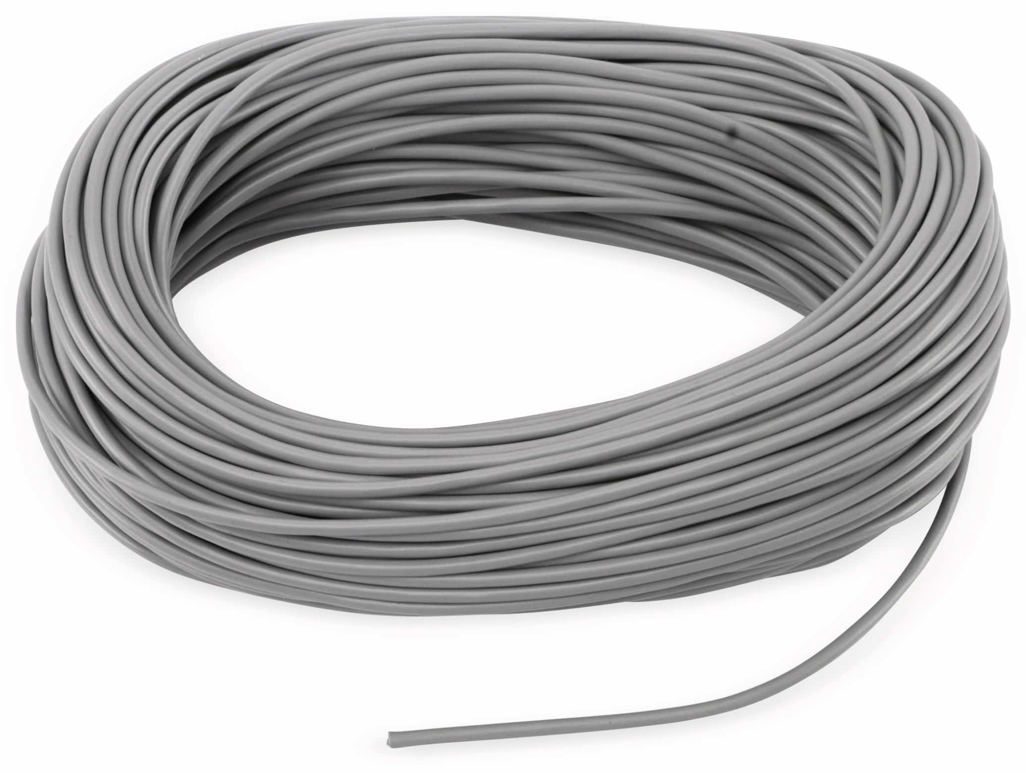 RAUTRONIC Tonarmleitung, 4x 0,05 mm², 25 m, grau