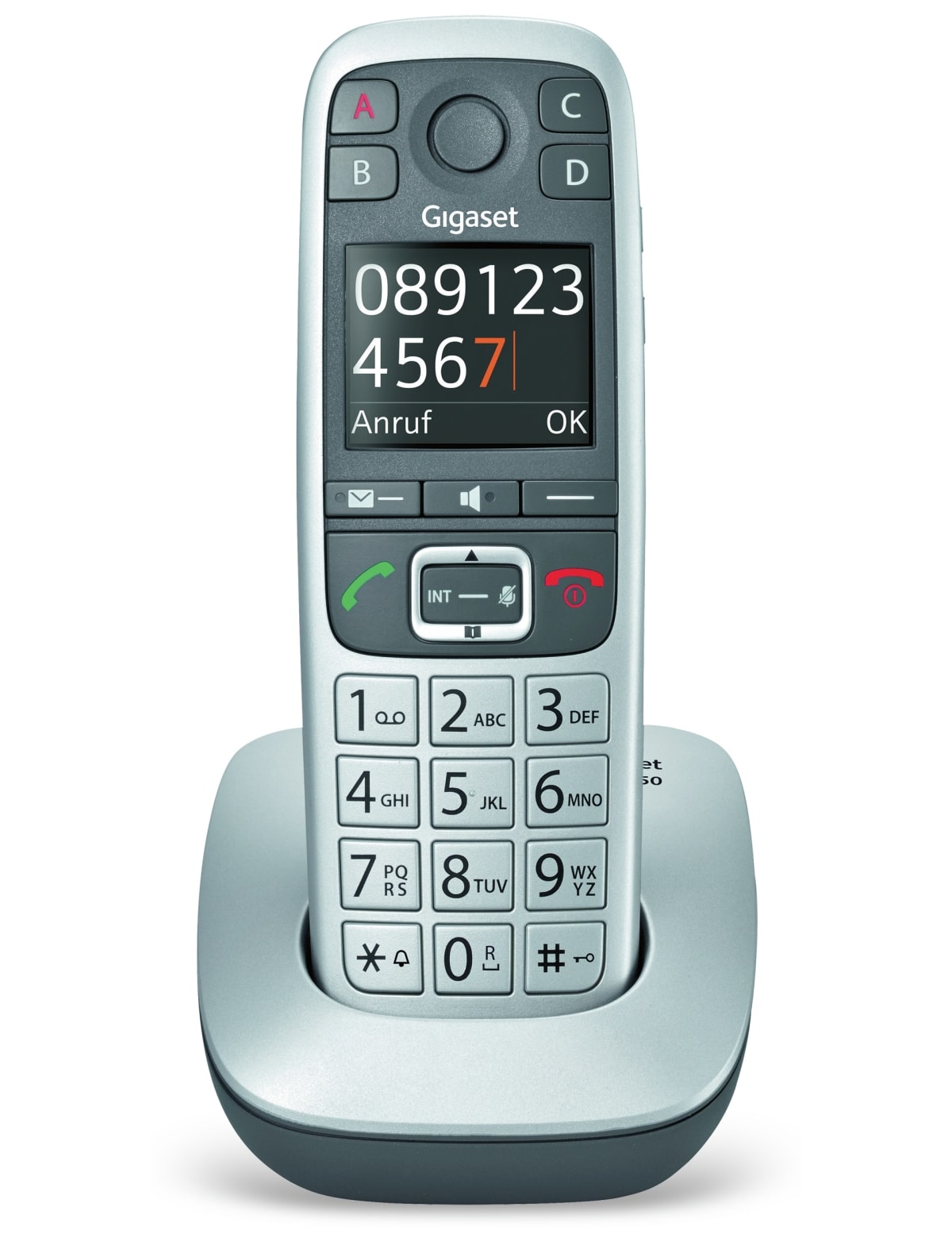 GIGASET Schnurloses DECT-Großtasten-Telefon E560