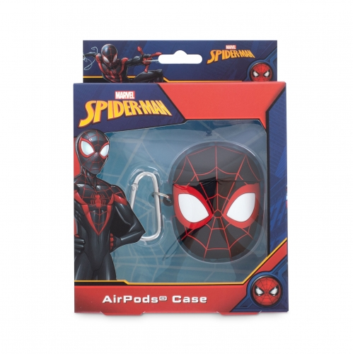 THUMBSUP! 3D AirPods Case Spiderman, Schwarz