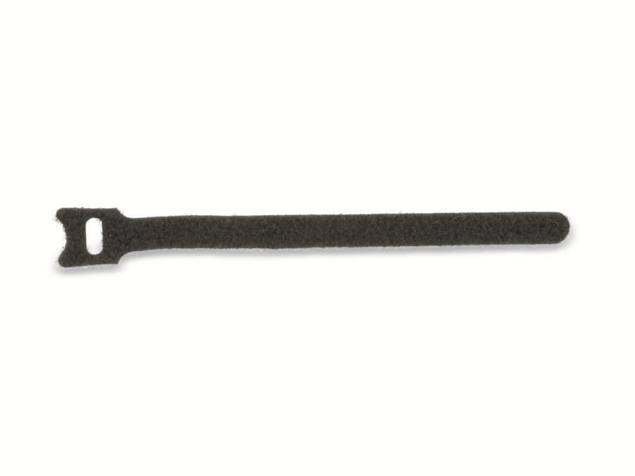 DAYTOOLS Kabelbinder, 180x12 mm, Klettverschluss, schwarz, 10 Stück