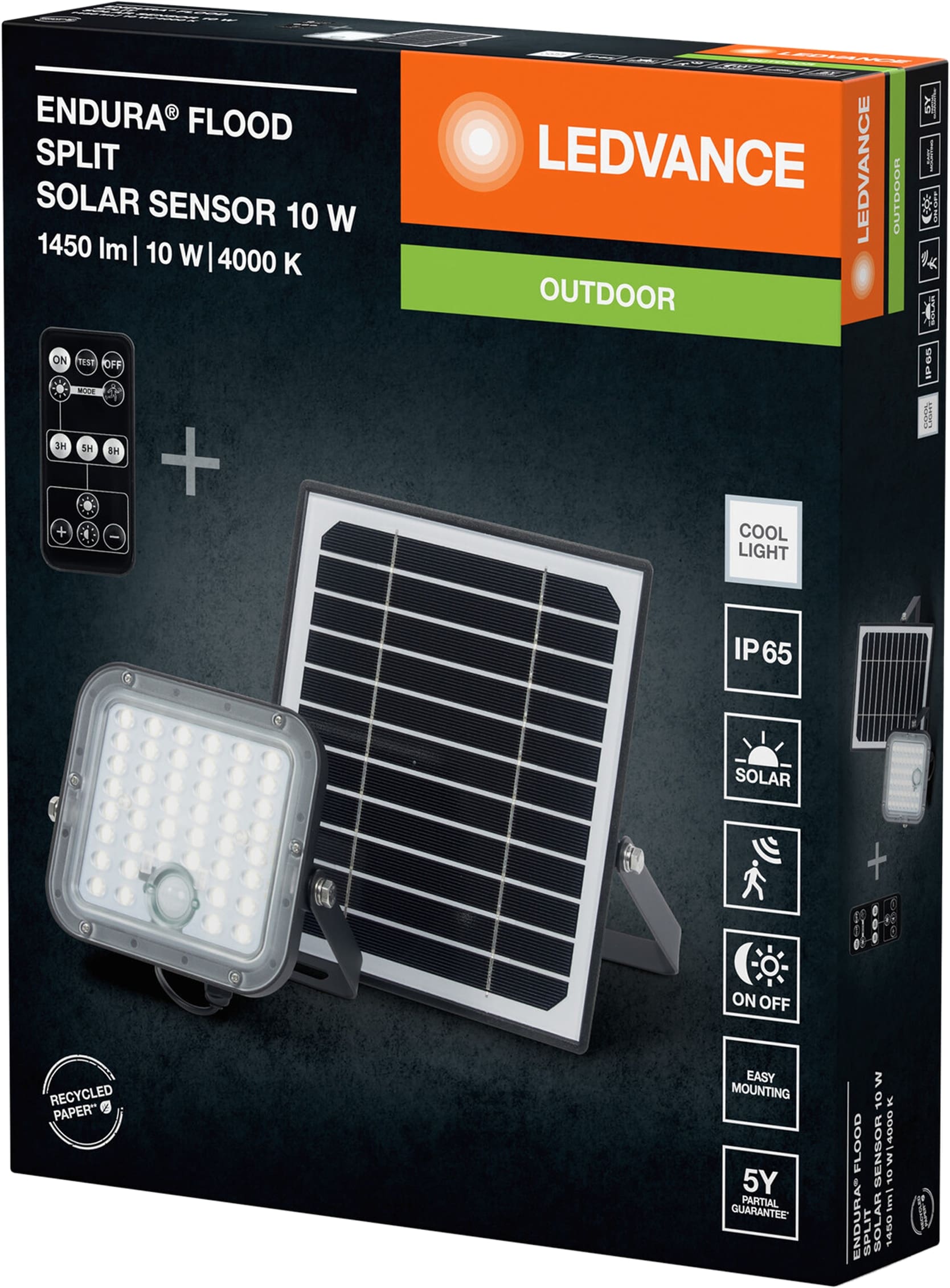 LEDVANCE Solar LED-Fluter Endura Flood Split 10 W, 1400 lm, 4000 K