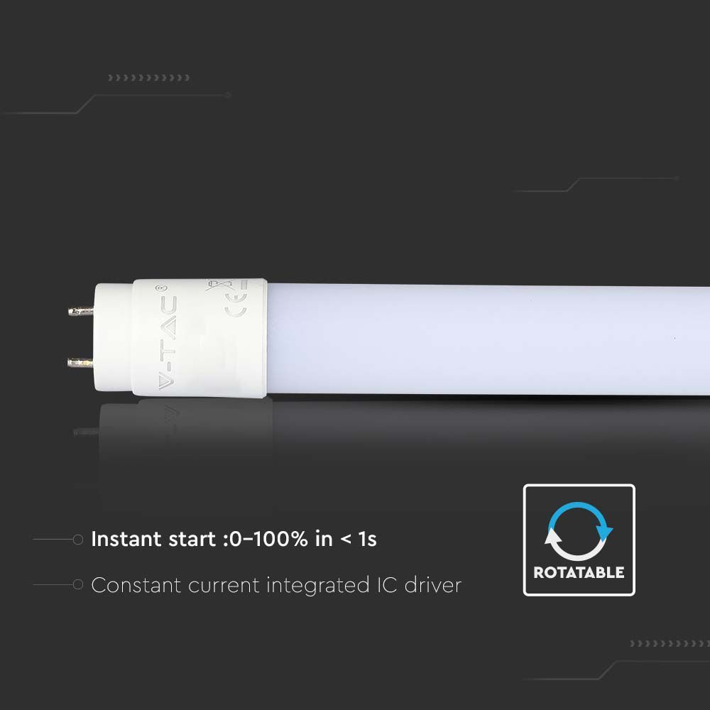 V-TAC LED-Röhre VT-1577, T8, G13, EEK: F, 20 W, 2100 lm, 4000 K, 1500 mm