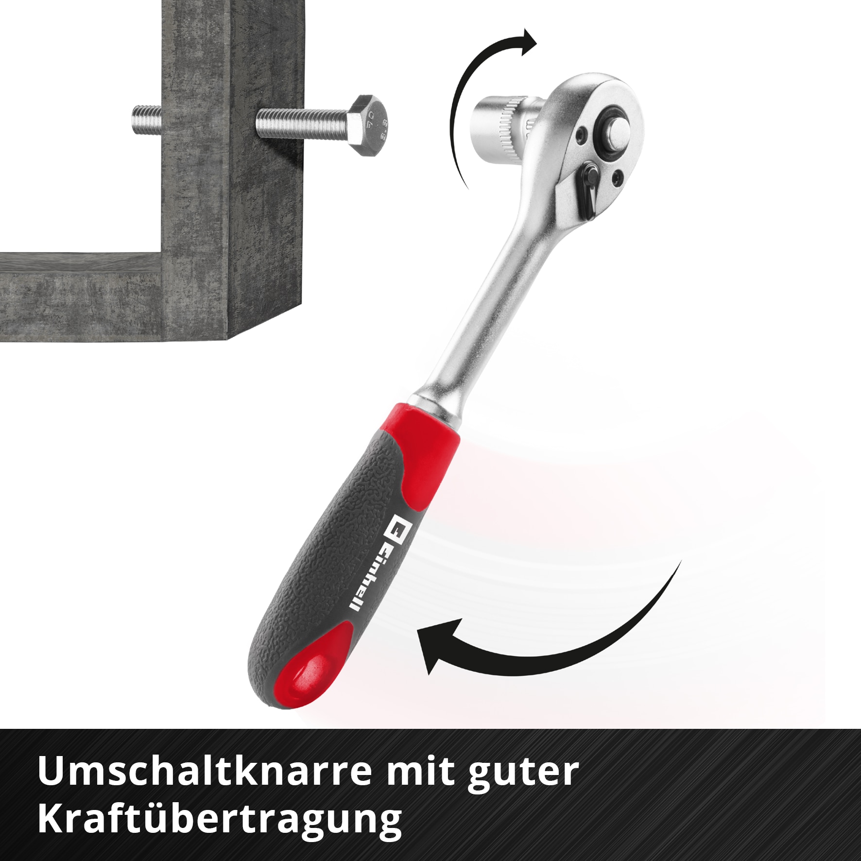 EINHELL Ratschen- & Bit-Set, 109022, L-Case, 37-teilig