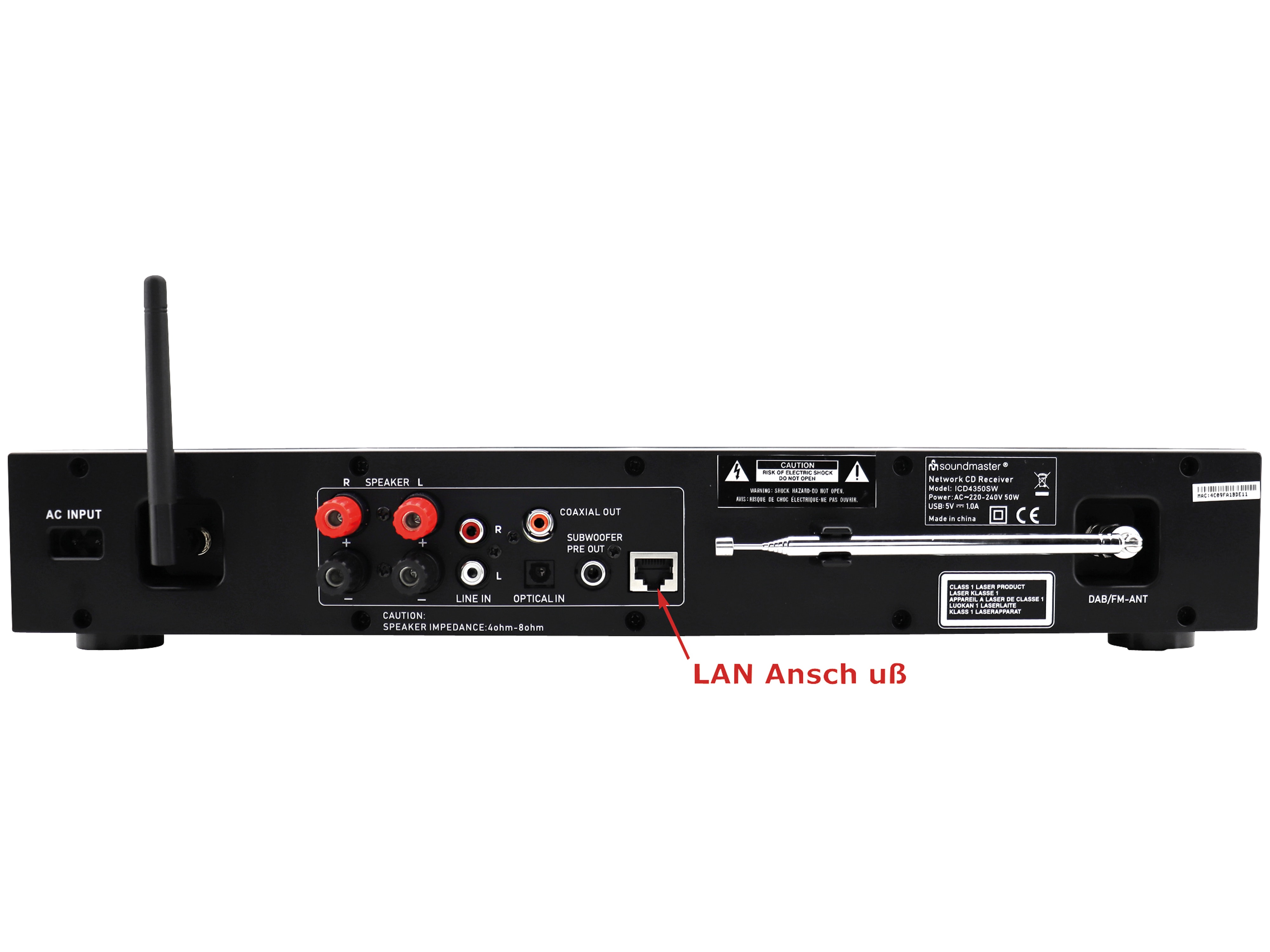 SOUNDMASTER Multi Audio System ICD4350SW HighLine, schwarz