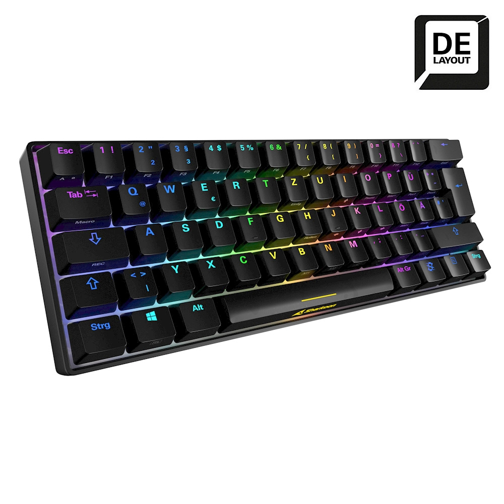 SHARKOON Gaming Tastatur Skiller SGK50S4 schwarz/braun