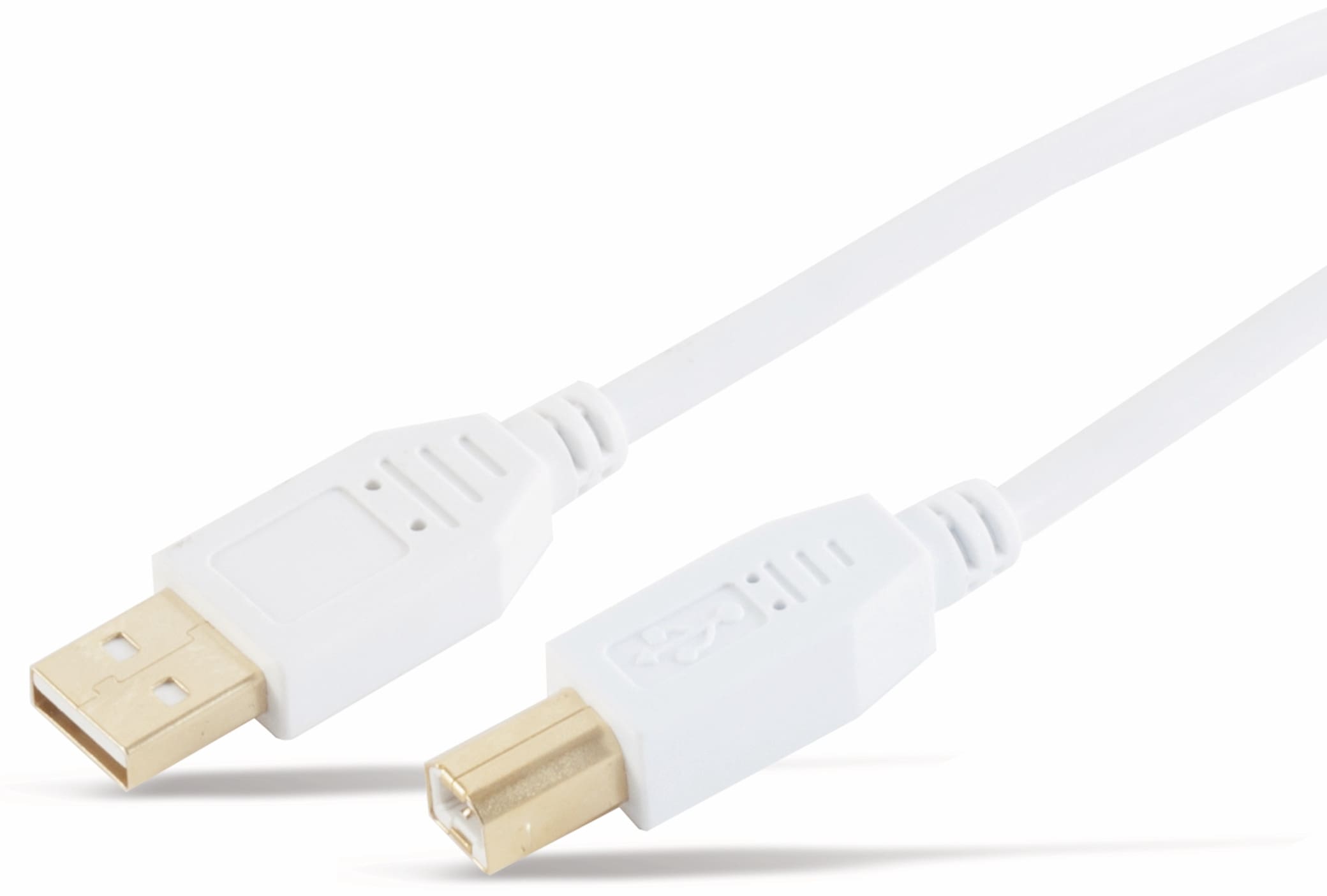 S-IMPULS USB2.0-Anschlusskabel, A/B, 1,8 m, vergoldet