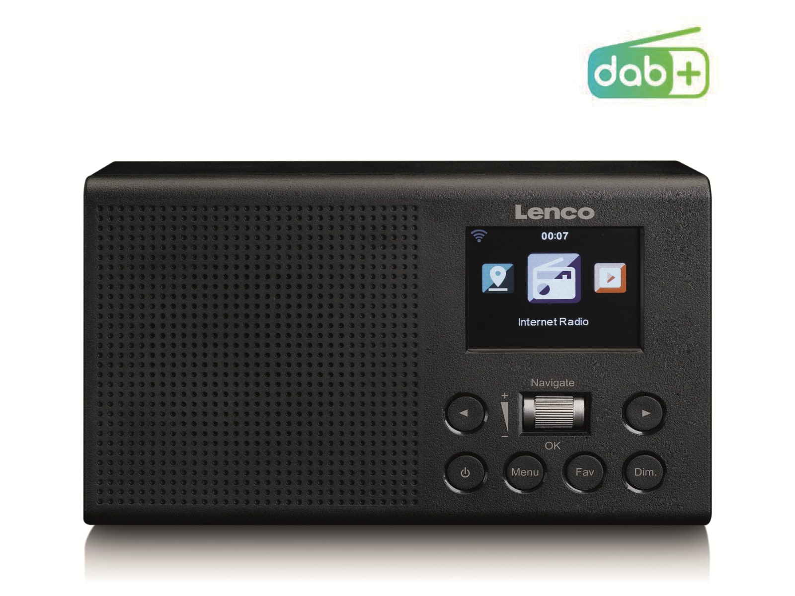 Lenco Internetradio DIR-60BK, DAB+/FM, WLAN, schwarz