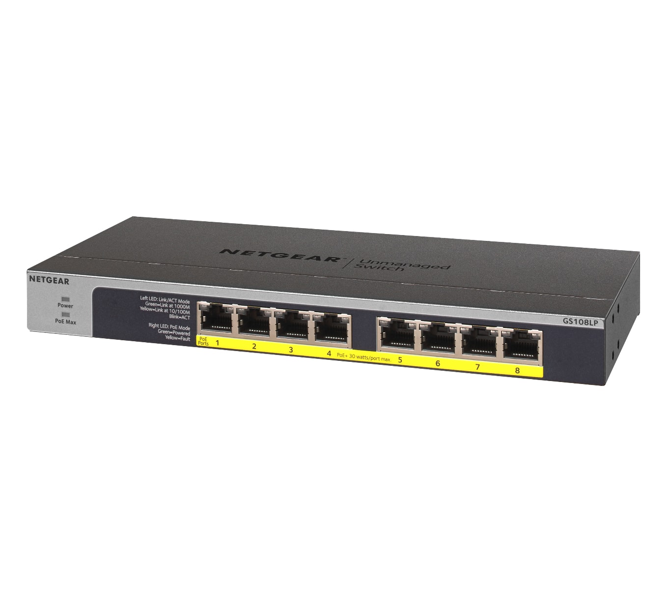 NETGEAR Switch 8x GE GS108LP-100EUS