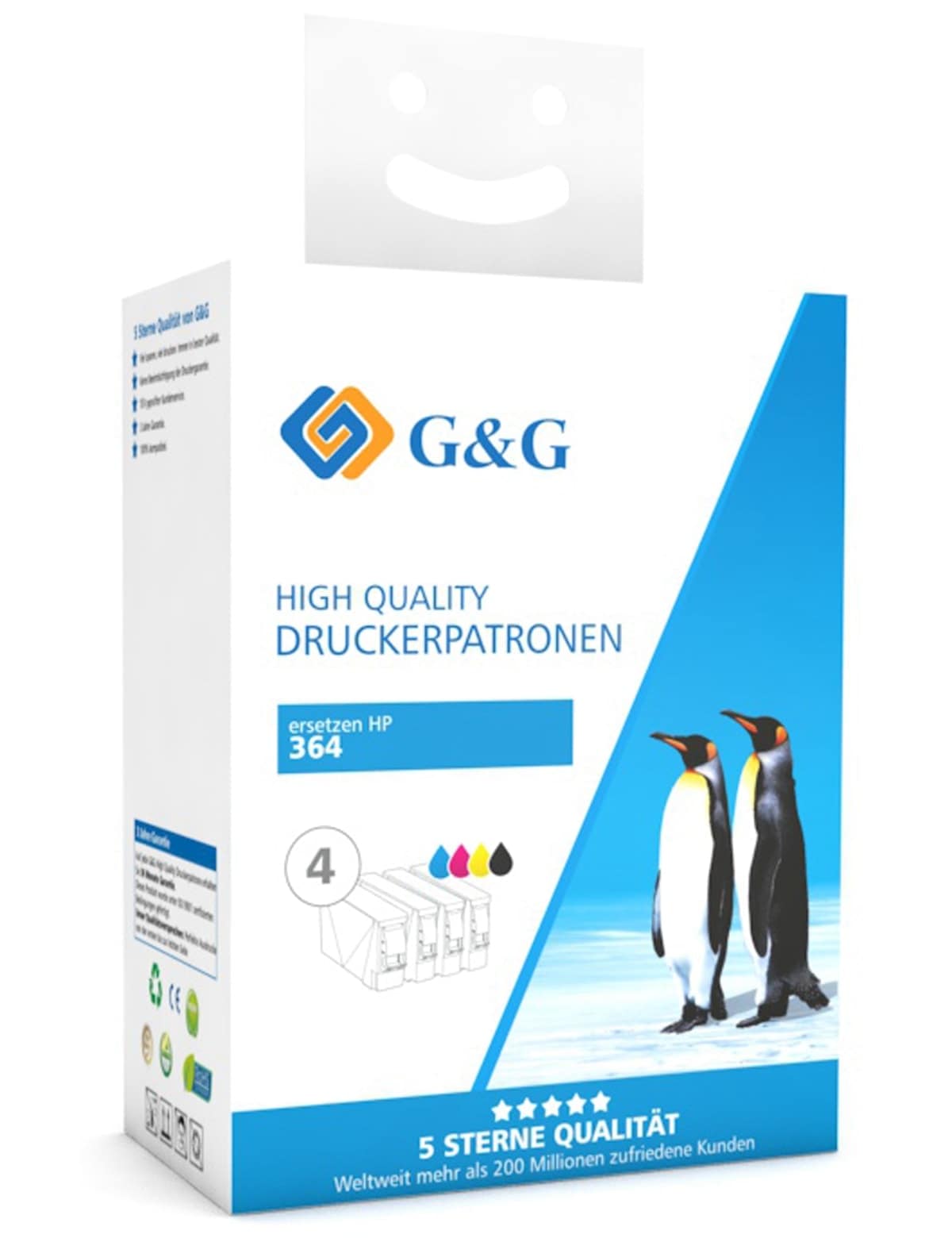 G&G Tinten-Multipack color + schwarz