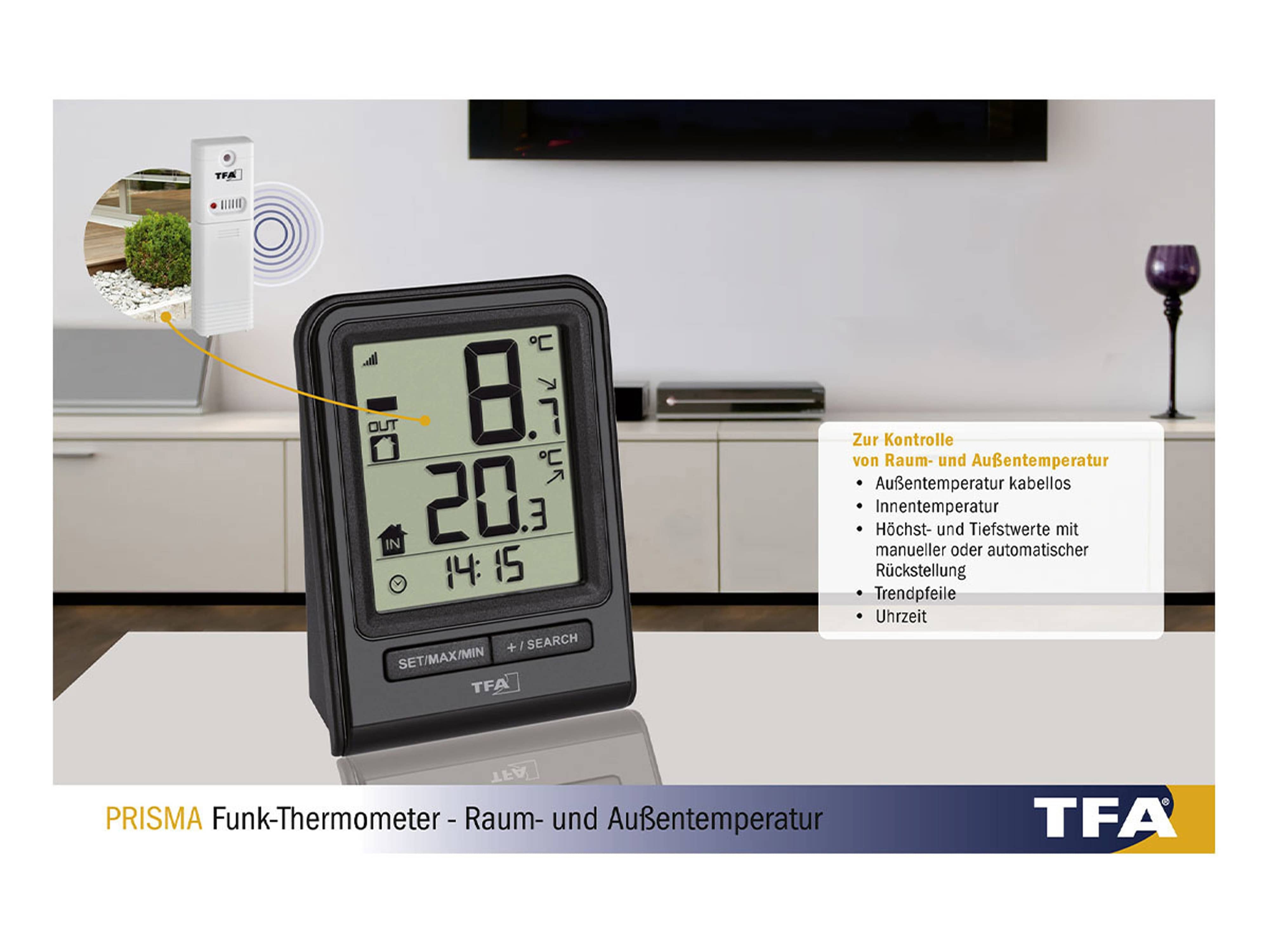 TFA Funk-Thermometer Prisma 30.3063.01