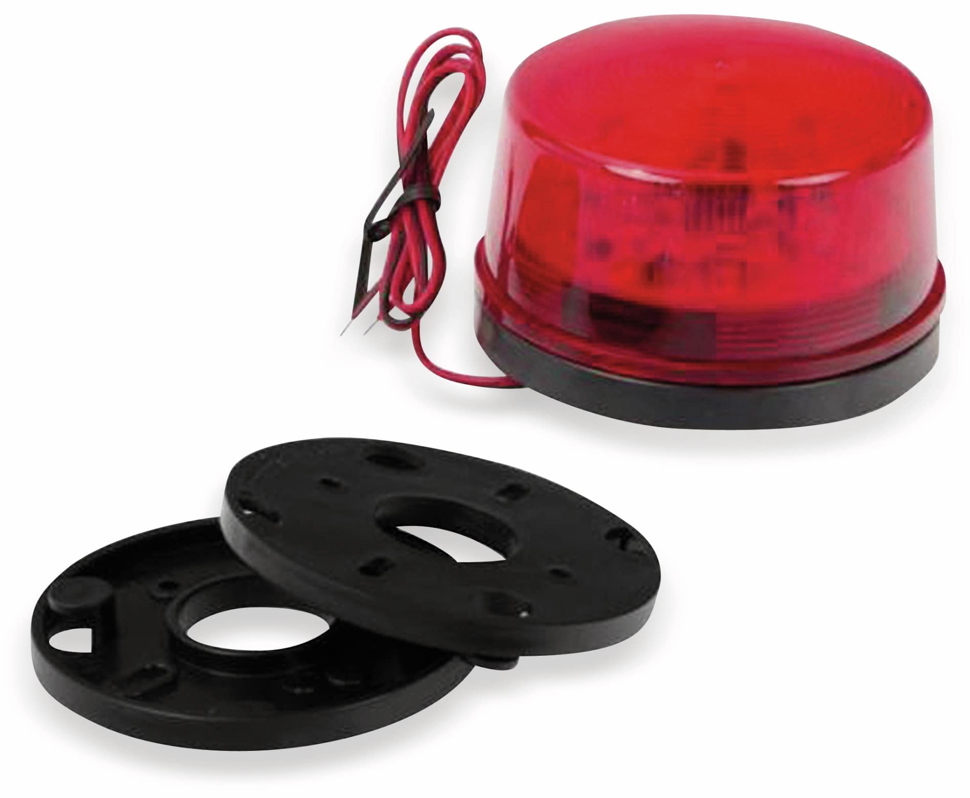 LED-Signalgeber, Ø 73 mm, 12 V-, rot