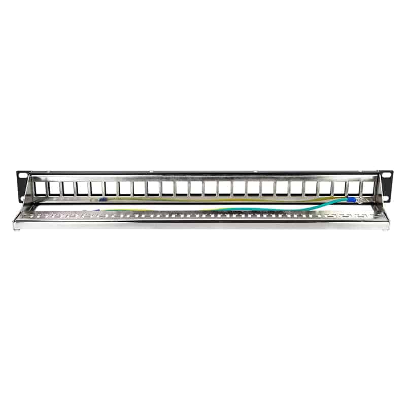 LOGILINK Patchpanel NK4058, 19",24 Keystone-Module, schwarz