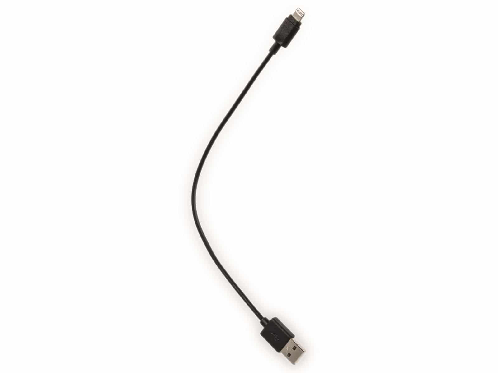 Hama USB-Kabel auf Lightning, 0,2 m, schwarz