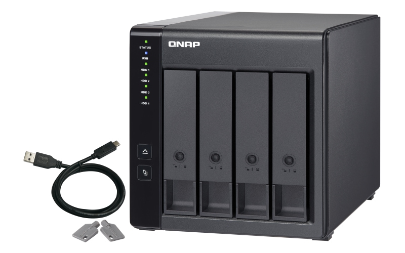 QNAP NAS Festplattengehäuse TR-004, 4 Schächte