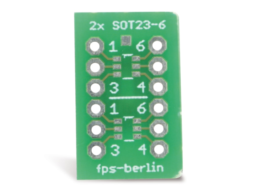 IC-Adapterplatine, 2x SOT23-6 - 1x MSOP10