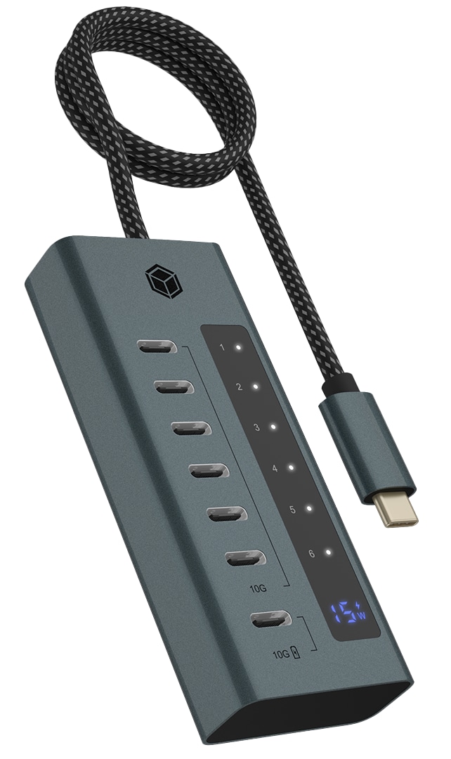 ICY BOX USB 3.2 HUB IB-HUB1457-C31 7Port