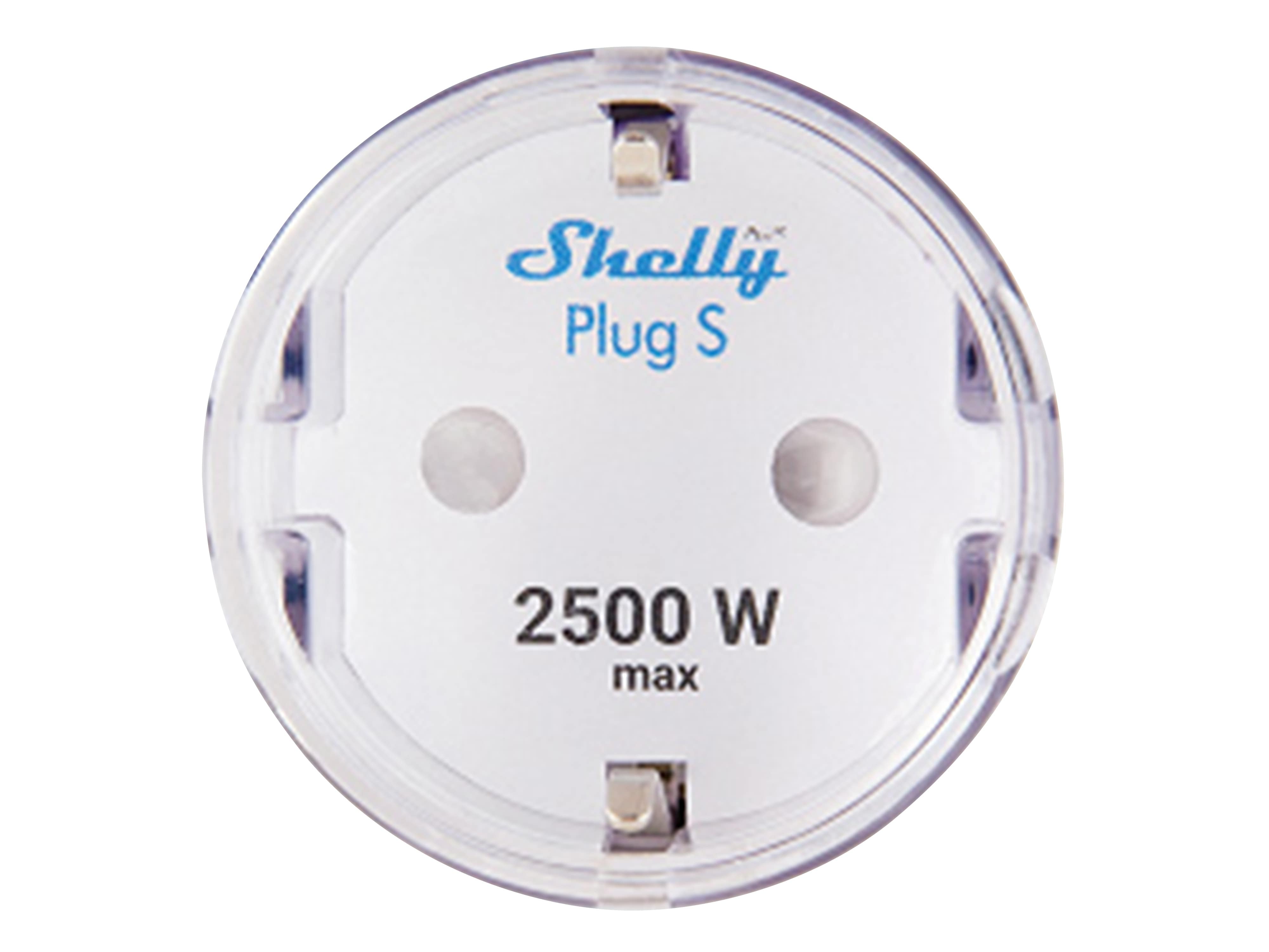 SHELLY WLAN-Steckdose Plus Plug S, 12 A, Messfunktion, 2 Stück