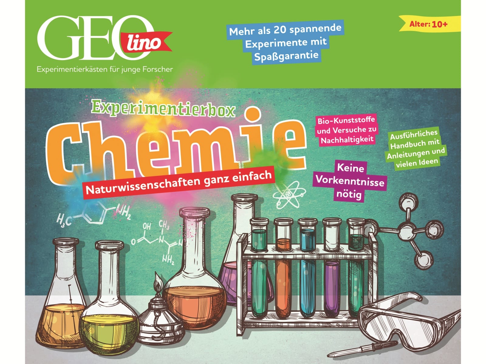 FRANZIS Experimentierkasten, 67128, Chemie, GEOlino