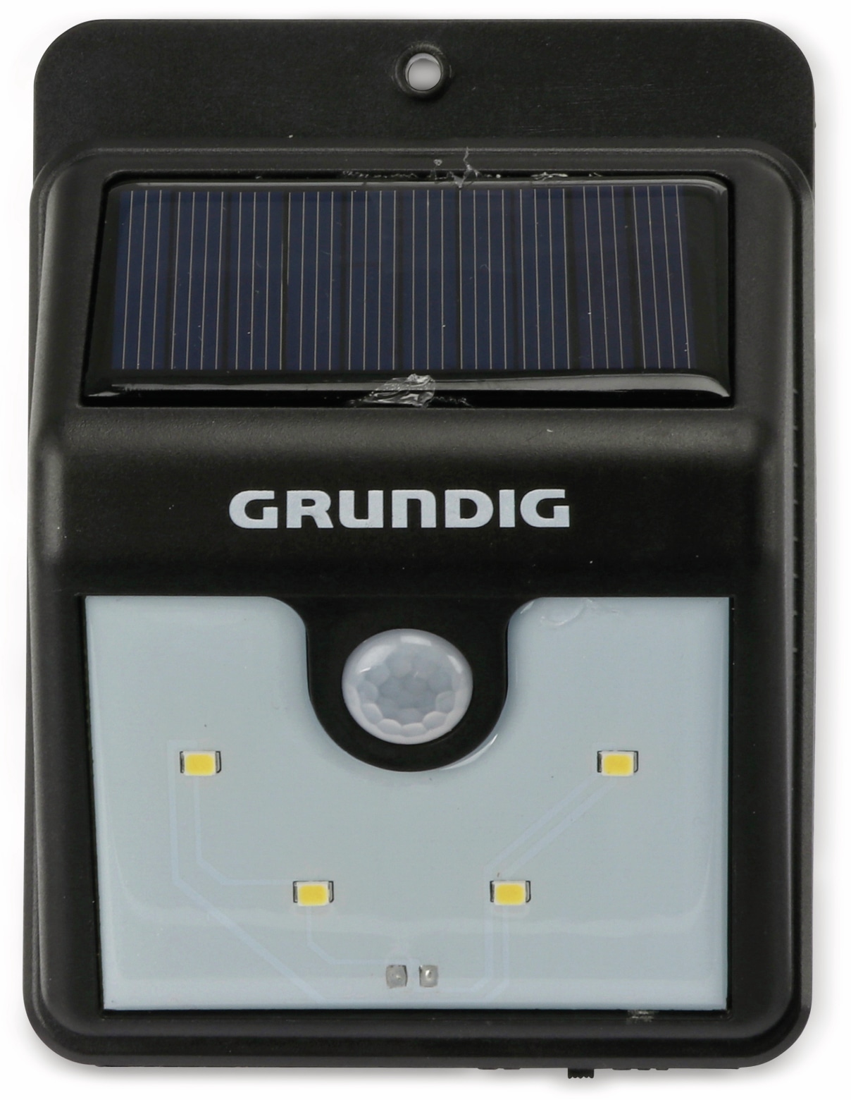 Grundig Solar-LED Wandleuchte 06999, mit Sensor, 40 Lm, schwarz