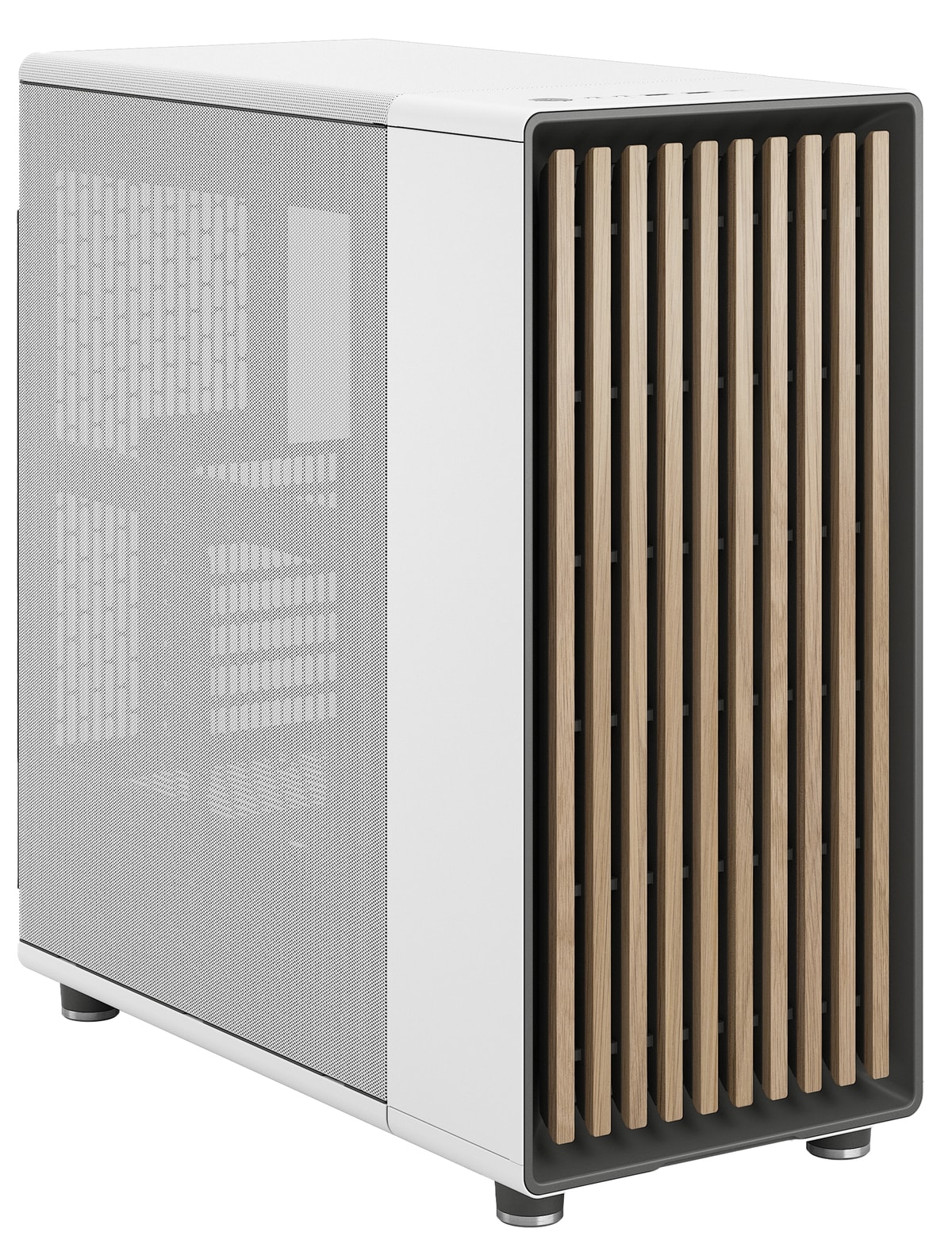 FRACTAL Midi Tower Design North Chalk weiß TG white