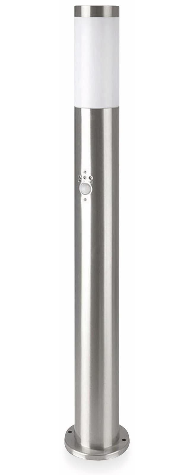 V-TAC Poller-Außenleuchte VT-838, IP44, E27, PIR-Sensor, Edelstahl, 800mm, VT-8960, Nickel-satiniert