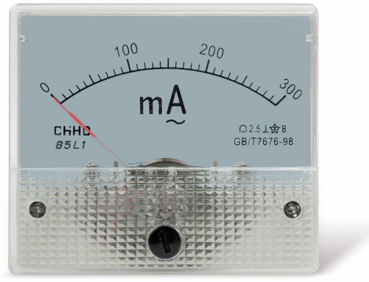 Einbau-Messinstrument, 0...300 mA~