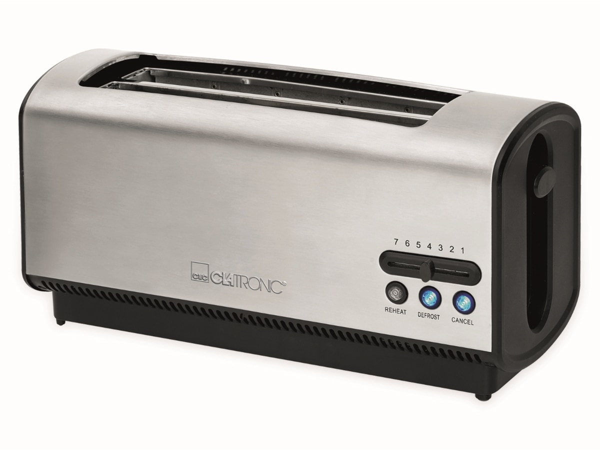 CLATRONIC Langschlitz, Toaster TA 3687, 1200 W, Edelstahlgehäuse