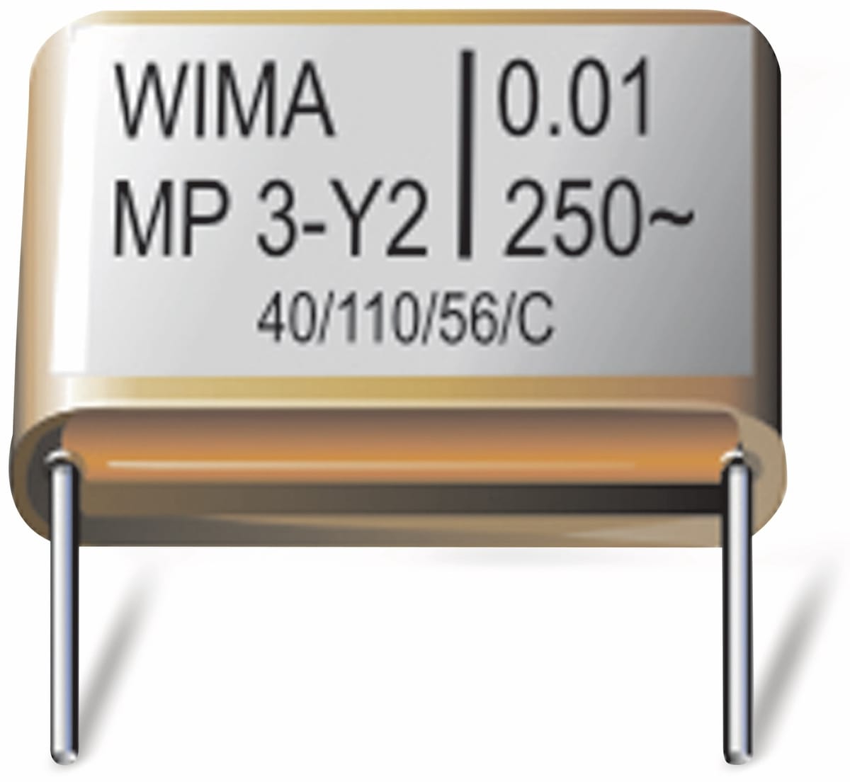 WIMA Folienkondensator, 0,022 UF, 250 V, radial, RM 15, MPY20W2220FE00MSSD