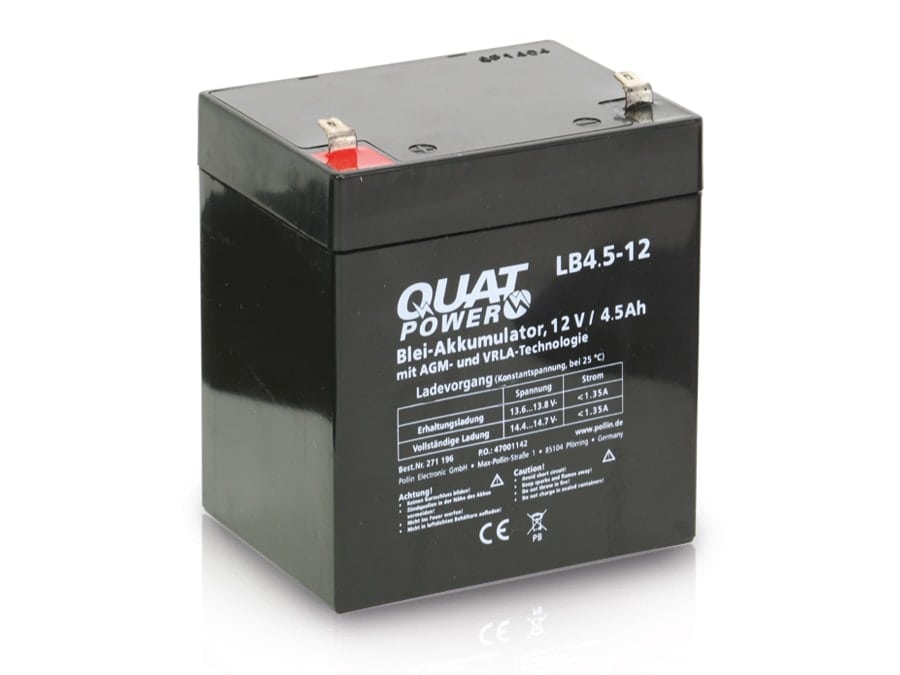 QUATPOWER Blei-Akkumulator LB4.5-12, 12 V-/4,5 Ah