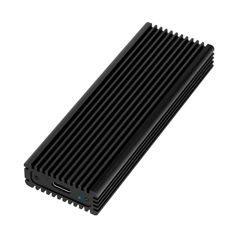 LOGILINK Festplattengehäuse UA0346, M.2 PCIe NVMe, USB 3.2 Gen 2, schwarz