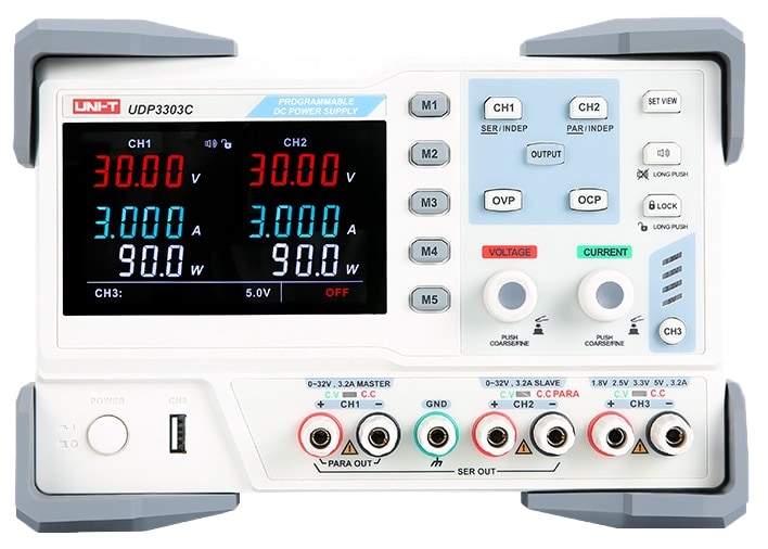 UNI-T Labornetzteil UDP3303C, 3-Kanal, RS232, 0...30 V, 0...3 A, 195 W