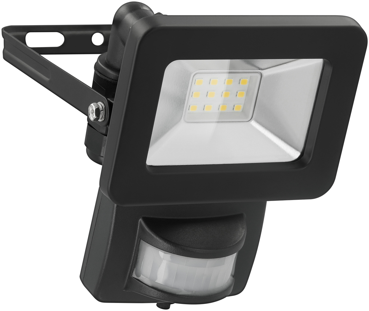 GOOBAY LED-Fluter mit Bewegungsmelder, 10W, 850lm, 4000K, schwarz