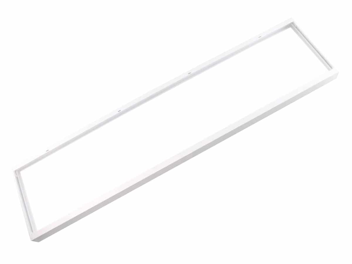 LUXULA LED-Panel Aufbaurahmen LX0716, 120x30 cm, steckbar, weiß