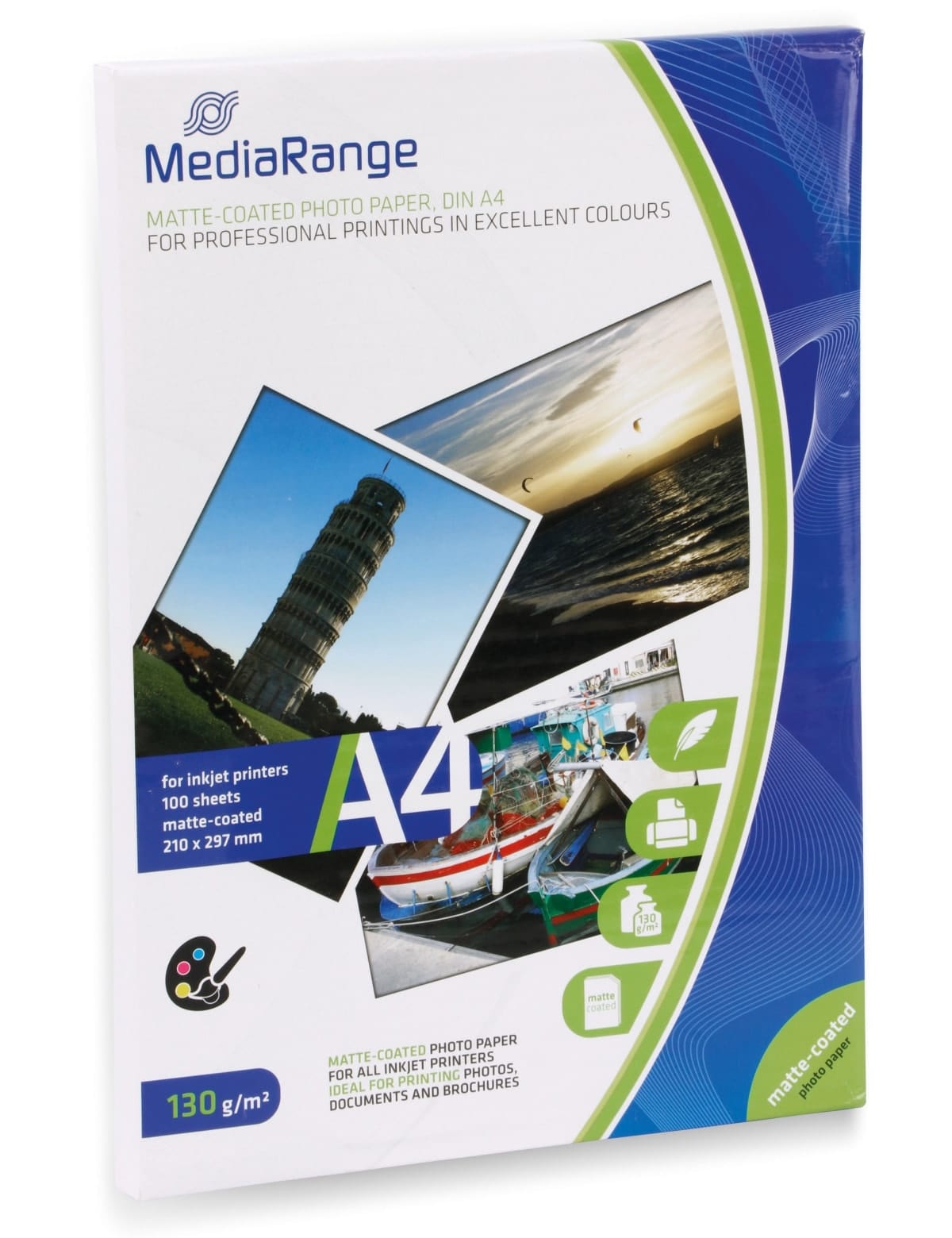 MEDIARANGE Fotopapier DIN A4, 130 g/m², matt