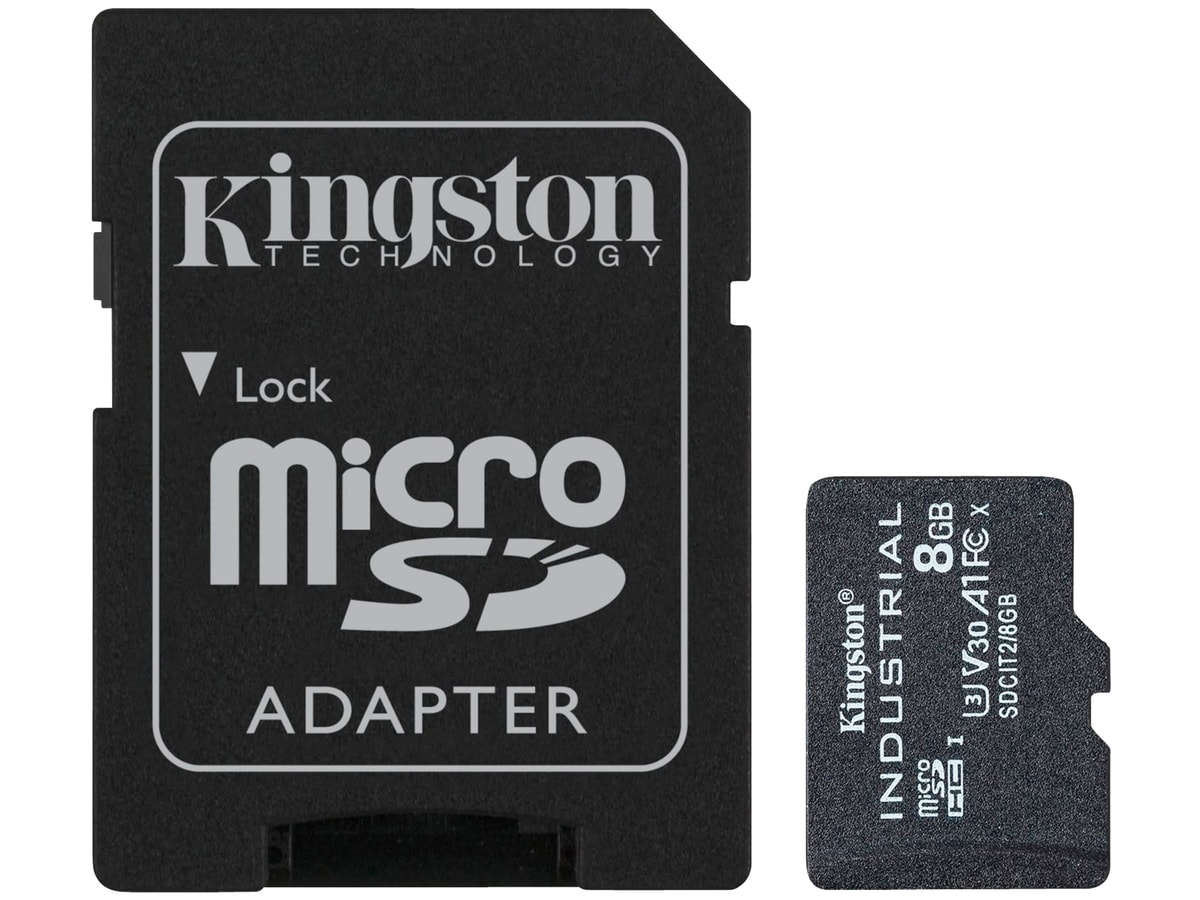 KINGSTON MicroSDHC Karte Industrial 8GB inkl. SD-Adapter