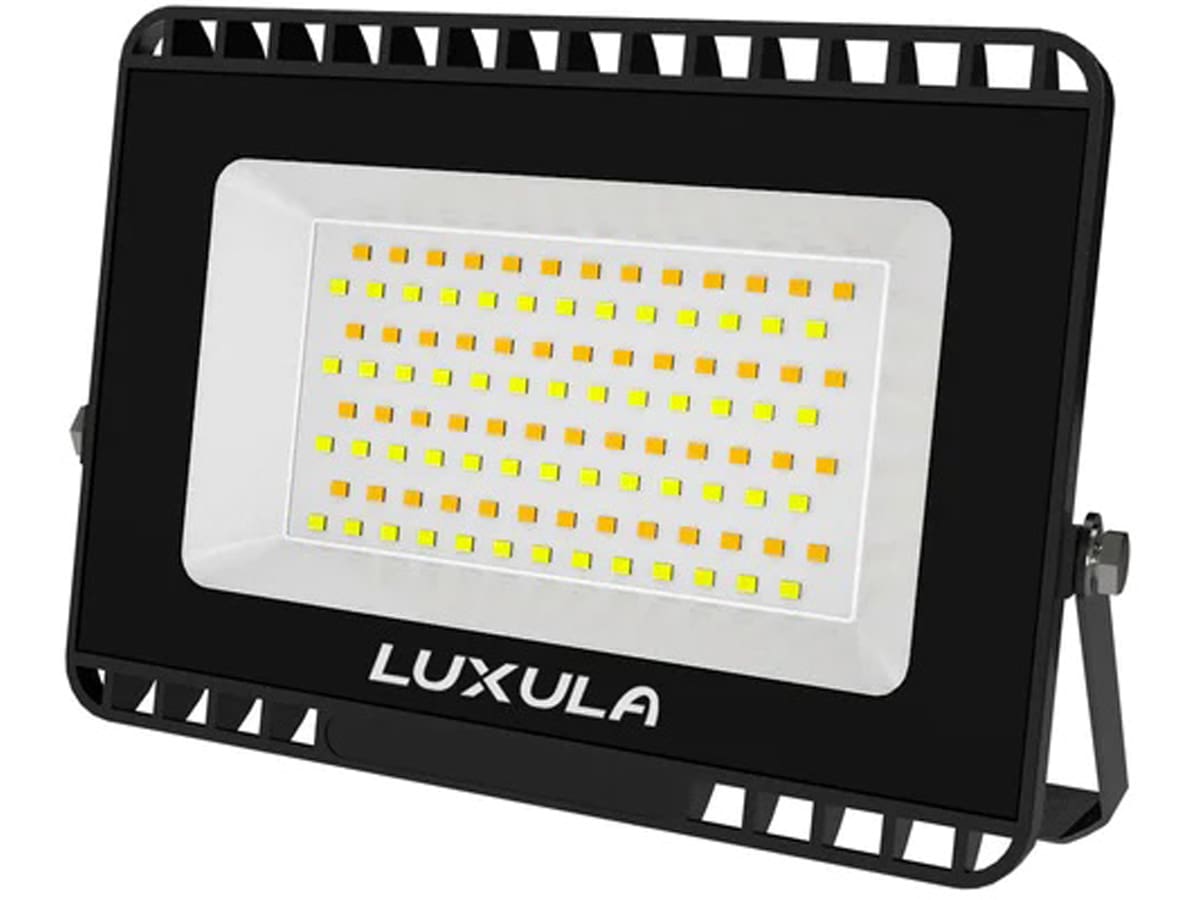 LUXULA LED-Fluter, EEK: F, 50W, 5000lm, CCT, 3000-6500K, IP65, schwarz