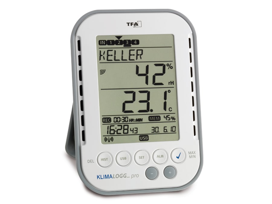 TFA Digitales Thermo-Hygrometer KLIMALOGG PRO, mit Datenlogger-Funktion