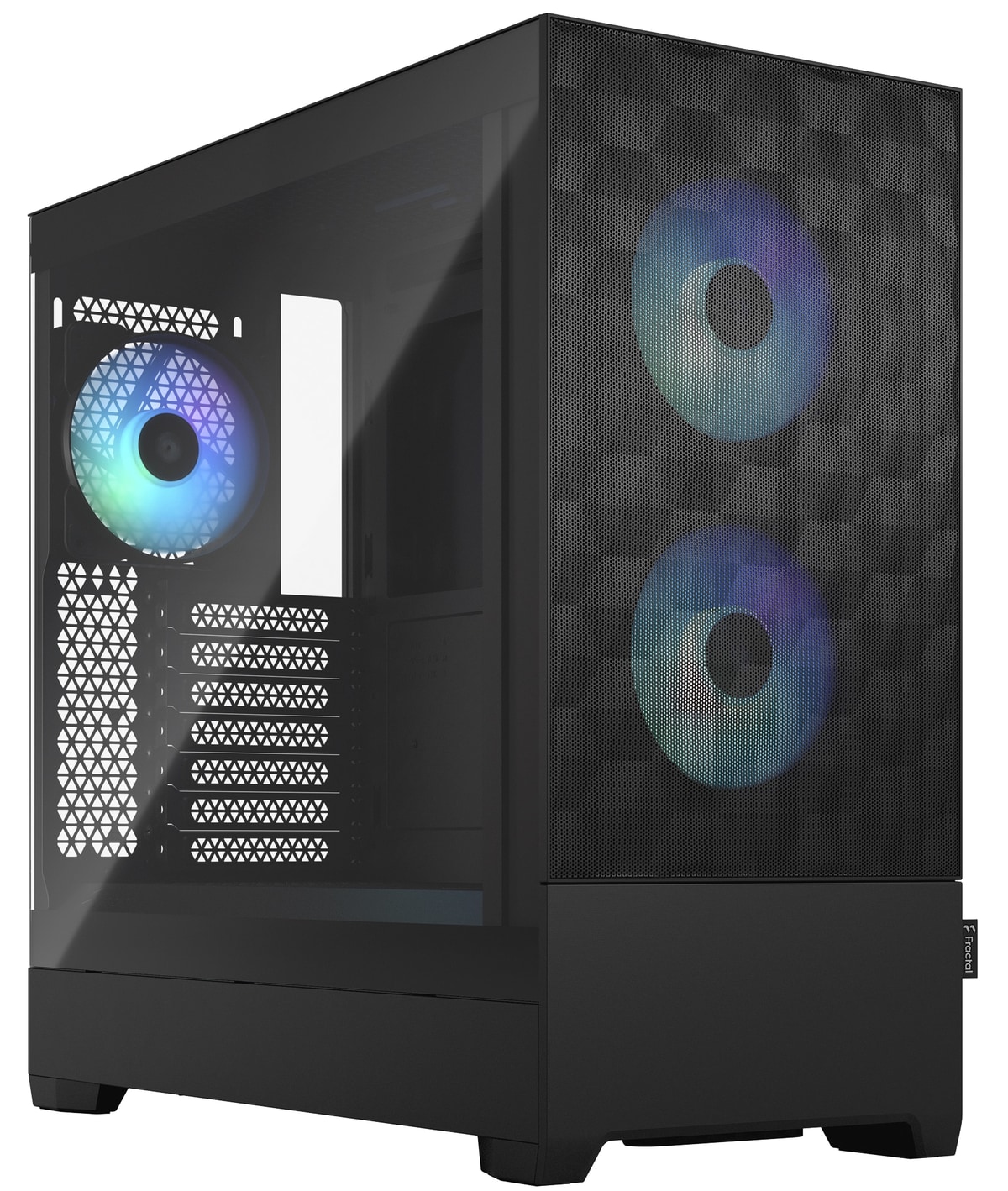 FRACTAL Midi Tower Design Pop Air RGB schwarz TG Clear Tint