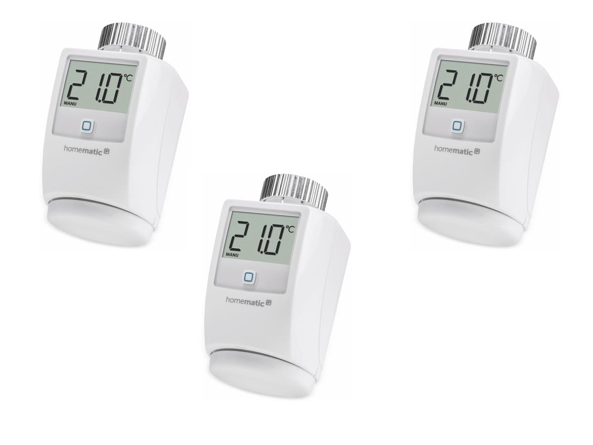 HOMEMATIC IP Smart Home 140280 Heizkörper-Thermostat, 3 Stück