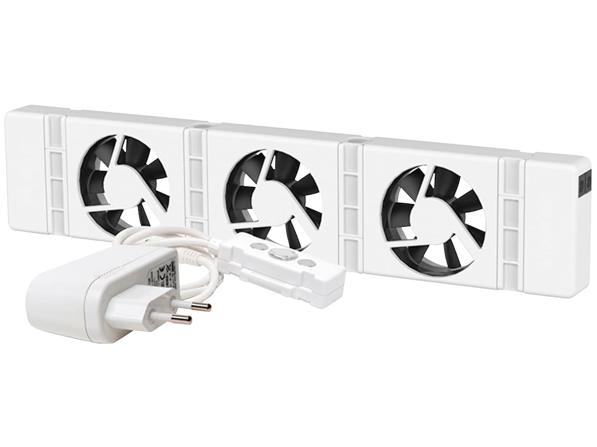 SPEEDCOMFORT Heizkörperventilator Mono-Set, 50 cm, weiß