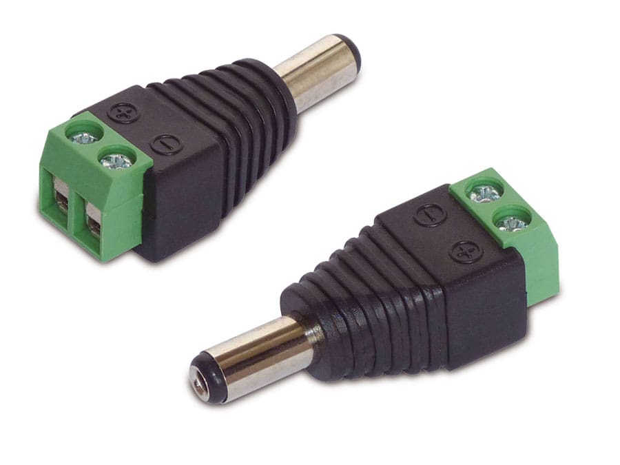 Hohlstecker-Adapter, 5,5/2,1, 2 Stück